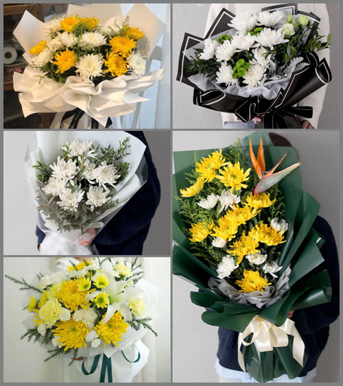 广东梅州市梅县区水车镇茶山村白事花束代送